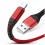 Cablu de date si incarcare rapida iPhone QC3.0 - Roșu 2m