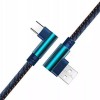 Cablu de date si incarcare rapida Type-C USB-C QC3.0 Unghi 90° 2m - Blugi