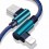 Cablu de date si incarcare rapida iPhone Lightning QC3.0 Unghi 90° 2m - Blugi