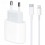 Incarcator compatibil cu iPhone cu Cablu de date Type-C Fast Charge 20W - Alb