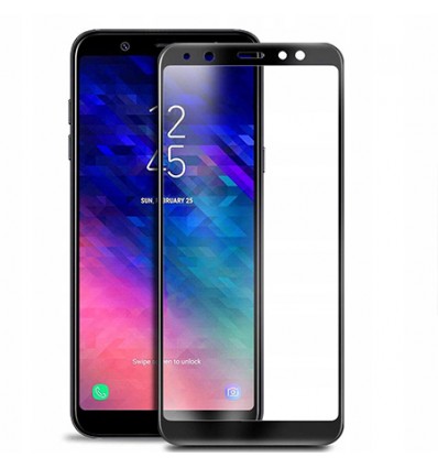 Galaxy A8 2018 Tempered Glass 5D Full Cover - Black