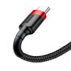 Cablu Date si Incarcare Baseus Typ - C USB-C 3A Fast Charge, 2m - Negru / Rosu