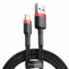 Cablu Date si Incarcare Lightning Baseus pentru iPhone 3m - Negru / Roșu