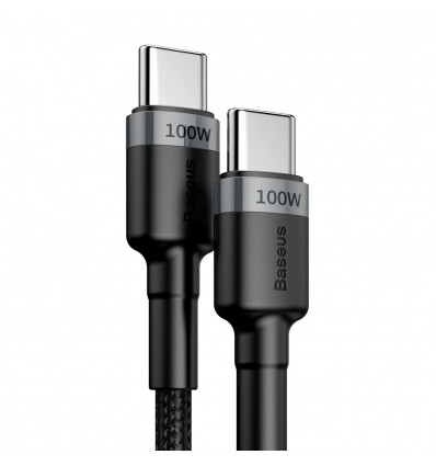 Cablu Date si Incarcare Baseus USB Type-C la USB Type-C 1 m - Negru