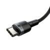 Cablu Date si Incarcare Baseus USB Type-C la USB Type-C 1 m - Negru