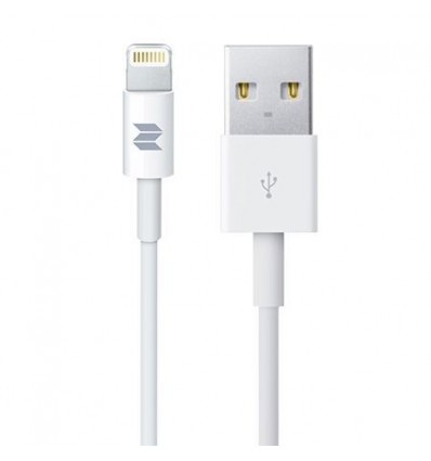 Cablu compatibil Apple iPhone USB - Lightning Alb - 1 m